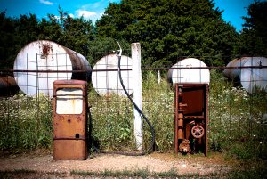 old gas station