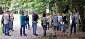 People gathering for a BID